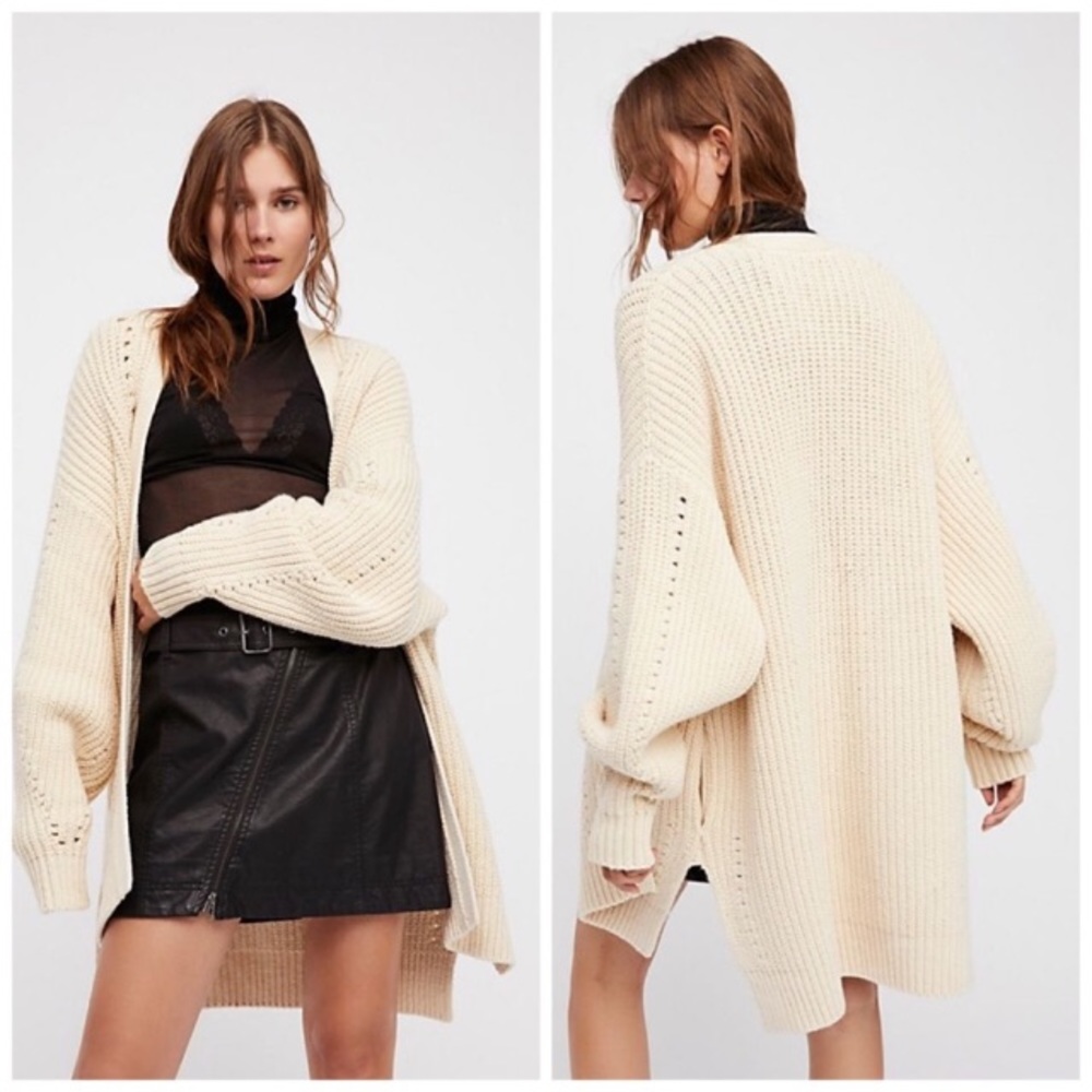 nwt // free people nightingale cardigan - Picture 7 of 8